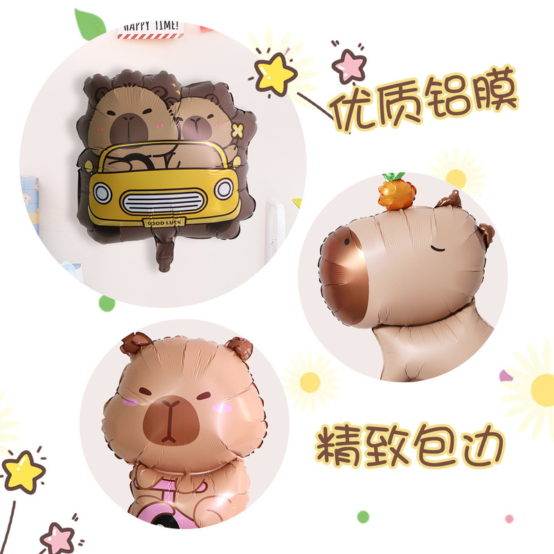 10 個のバルーンアルミフィルムバルーンクロスボーダー卸売子供の誕生日パーティーレイアウト装飾雰囲気漫画バルーン|undefined