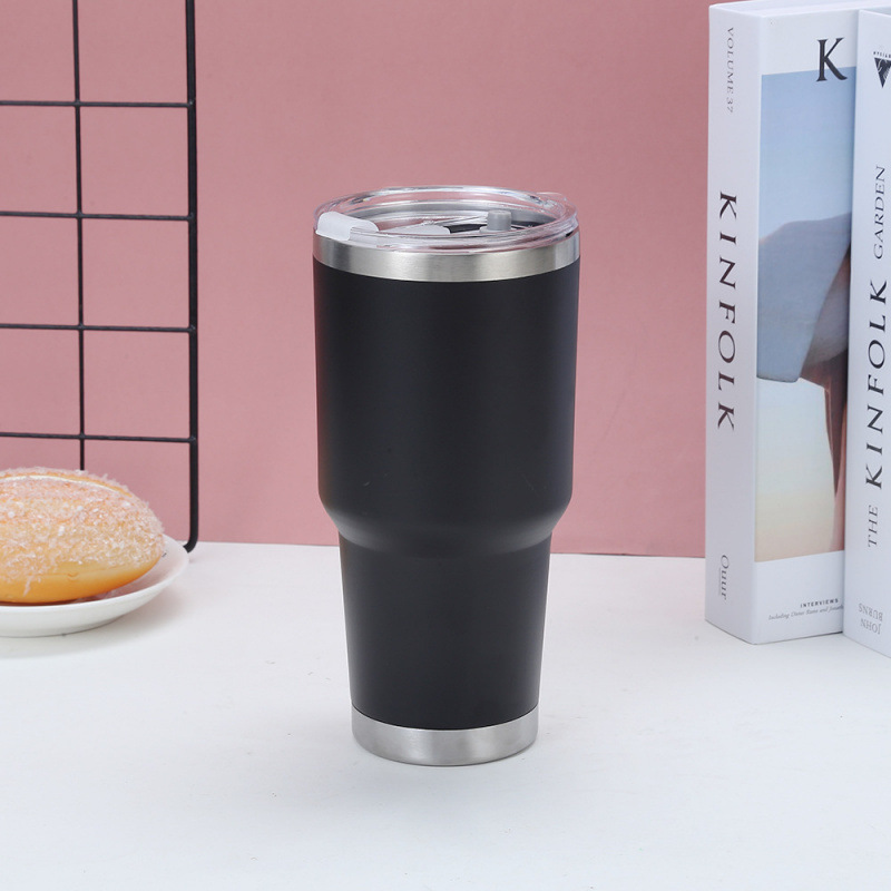 Taza de aislamiento transfronteriza 30OZ taza de hielo de doble capa de acero inoxidable taza de automóvil de gran capacidad taza de cerveza fabricante de origen rociado