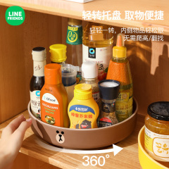 ヒグマ回転調味料収納ラックキッチン調味料専用収納トレイキッチン回転式調味料収納ラック