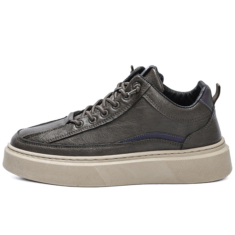 New autumn thick soled men's sports shoes low top feet to increase height non slip casual shoes men's versatile shoes_voghion.com