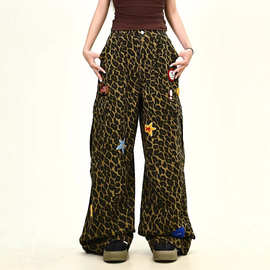 女童裤子牛仔裤春装2025新款儿童女大童洋气时髦春秋款女式牛仔裤