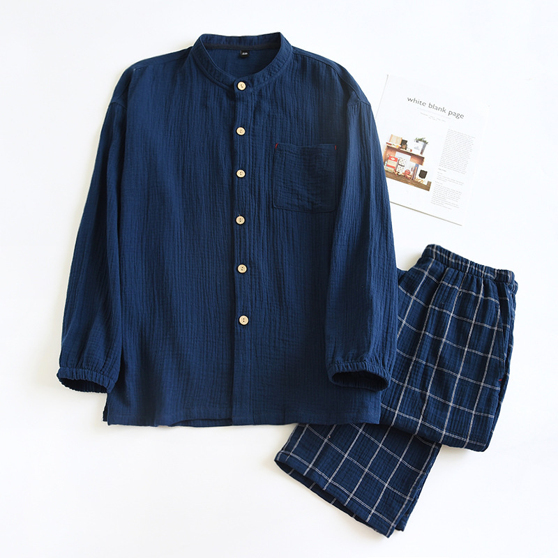 크레이프 AB 롱 세트-남성용 그린