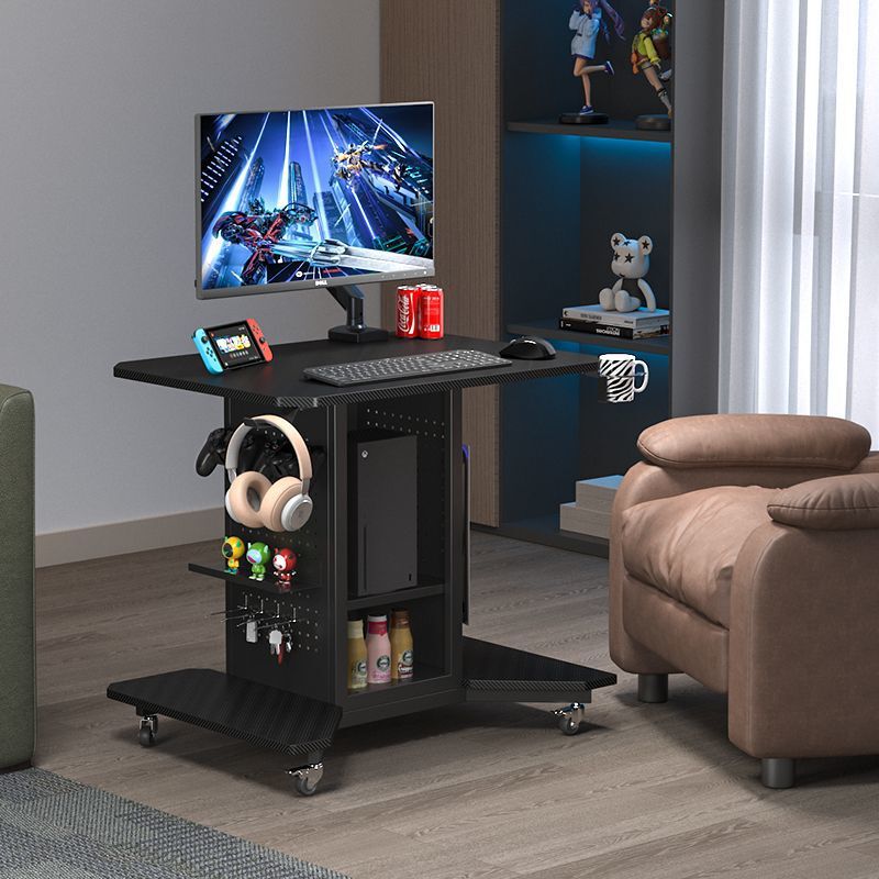 80cm Small Size Rotating Movable Computer Desk with Wheels Ps5 Storage Rack Bedside Table Single-Person All-In-One Gaming Desk 80cm Small Size Rotating Movable Computer Desk with Wheels Ps5 Storage Rack Bedside Table Single-Person All-In-One Gaming Desk