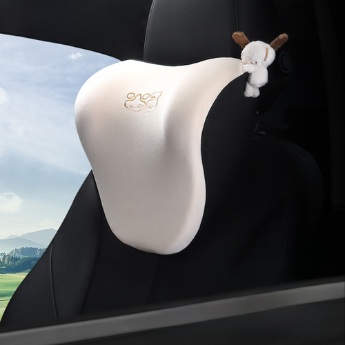 Car Headrest Pillow Cervical Pillow Waist Support Car High-End Car Seat Pair Memory Foam Car Pillow