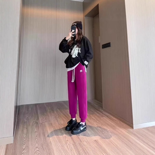 2025 New Autumn and Winter Fleece-Lined Jogger Women's Sweatpants Foreign Trade Women's Final Supply Clothing Wholesale Women