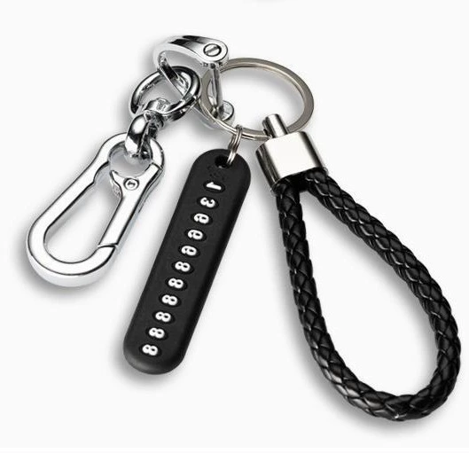 Автомобильный брелок кулон анти-потерянный телефонный номерной знак мотоцикл плетеный трос брелок мужской и женский творческая личность