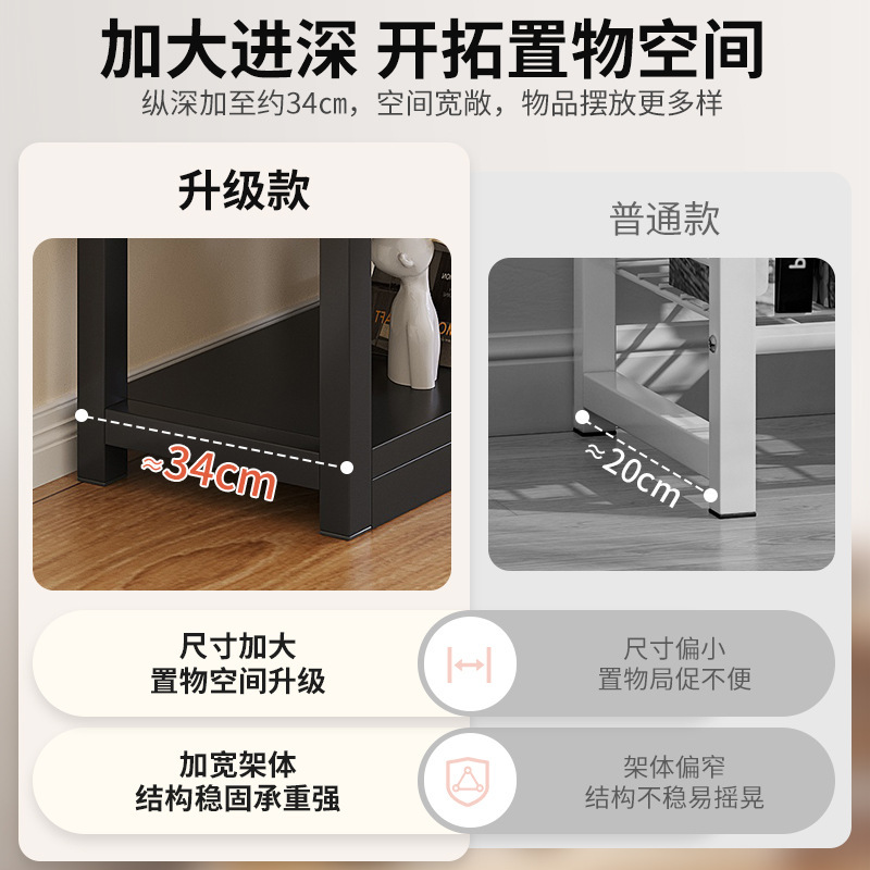 Estante de sala de estar Estante de piso Estante de almacenamiento multicapa Estante de exhibición para el hogar Estante de almacenamiento integrado contra la pared Gabinete bajo