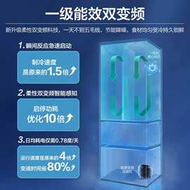 适用海.尔统帅电冰箱342L法式多门家用风冷无霜四门超薄一级能效