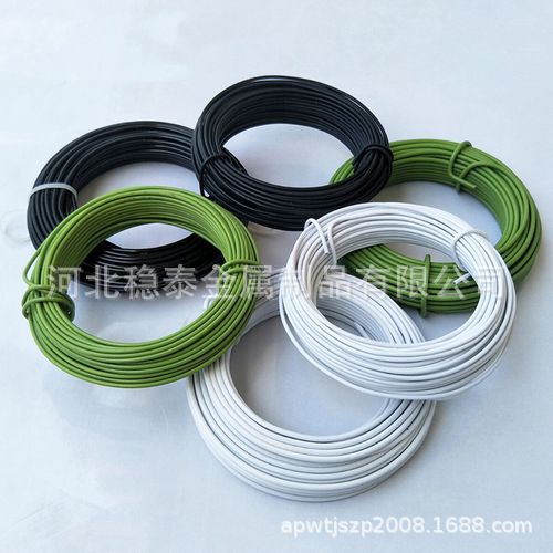 厂家生产PVC涂塑丝 、pvc包塑丝、捆绑丝