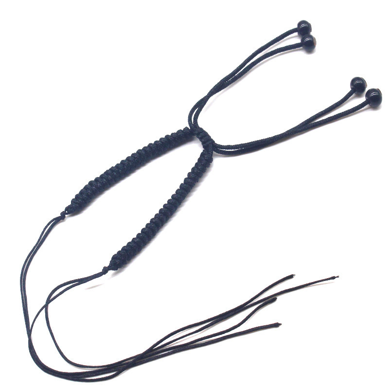 Hand-woven Diamond Knot Adjustment diy Beaded Pendant Bracelet Simple Woven Friendship Bestie Couple Bracelet