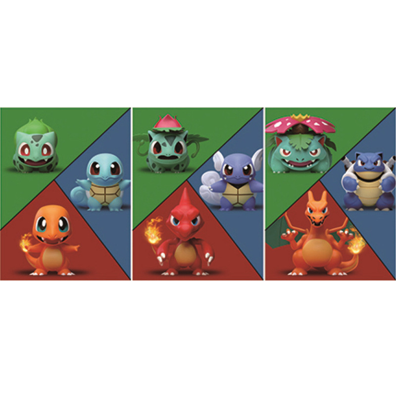 Animación 3D Pintura tridimensional Bao Ke Meng Póster Dragón que escupe fuego/Tortuga de flecha de agua/Miao Frog Semilla Pintura de rejilla Spot al por mayor