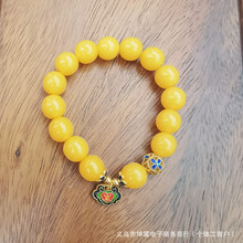 小红书抖音热卖老蜜蜡女款手串高级轻奢中国风电商直播厂家直供