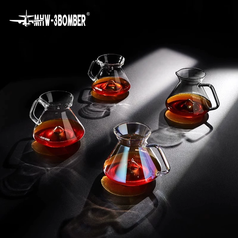Кофеварка-поделка MHW Bomber Hill Sharing Pot Кофе ручной варки Sharing Pot Прозрачная стеклянная чашка для проливного кофе набор инструментов