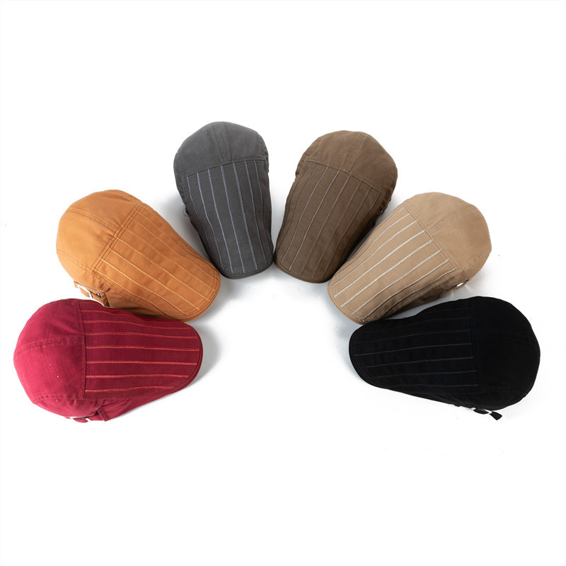 Neue Herren Frühling/Sommer Baskenmütze Baumwolle Casual Sonnenschutz Ente Zunge Maler Mode Britischen Forward Hut_voghion.com