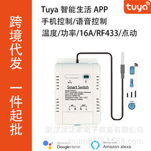 Tuya智能生活16A无线开关温度监测功率计量定时WiFi语音控制