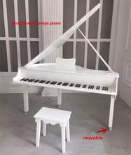 儿童摄影彷真钢琴道具影棚婚纱实景影楼凳子设备摆拍欧式主题覆古