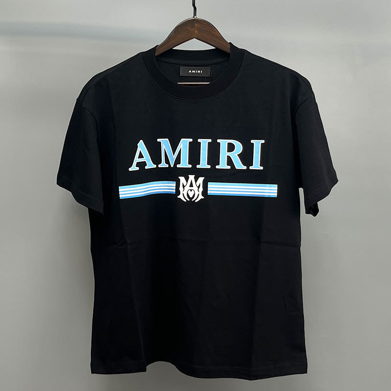 Amiriアメリカ潮牌高街男女カップル同項ゆるい半袖tシャツ夏薄い丸襟半袖|undefined