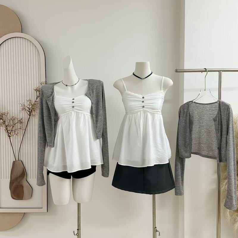 2026 Real Shot White Camisole for Women, Summer Outerwear with Backless Design, Beautiful Sleeveless Top for Women
