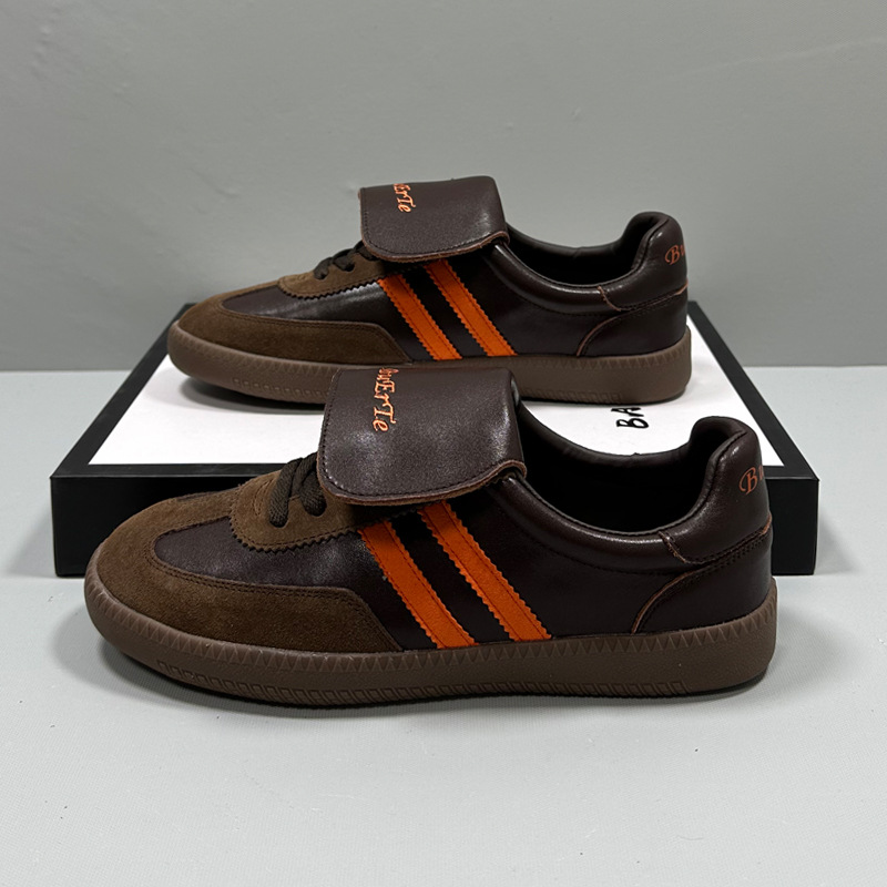 Spot Lange Zunge Moral Training Damenschuhe Neue Sommer Atmungsaktive Nische Echtes Leder Einzelne Flache Sport Casual_voghion.com