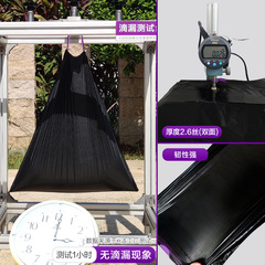 Black disposable garbage bags for home, bulk wholesale, thickened, self-sealing, household drawstring plastic garbage bags