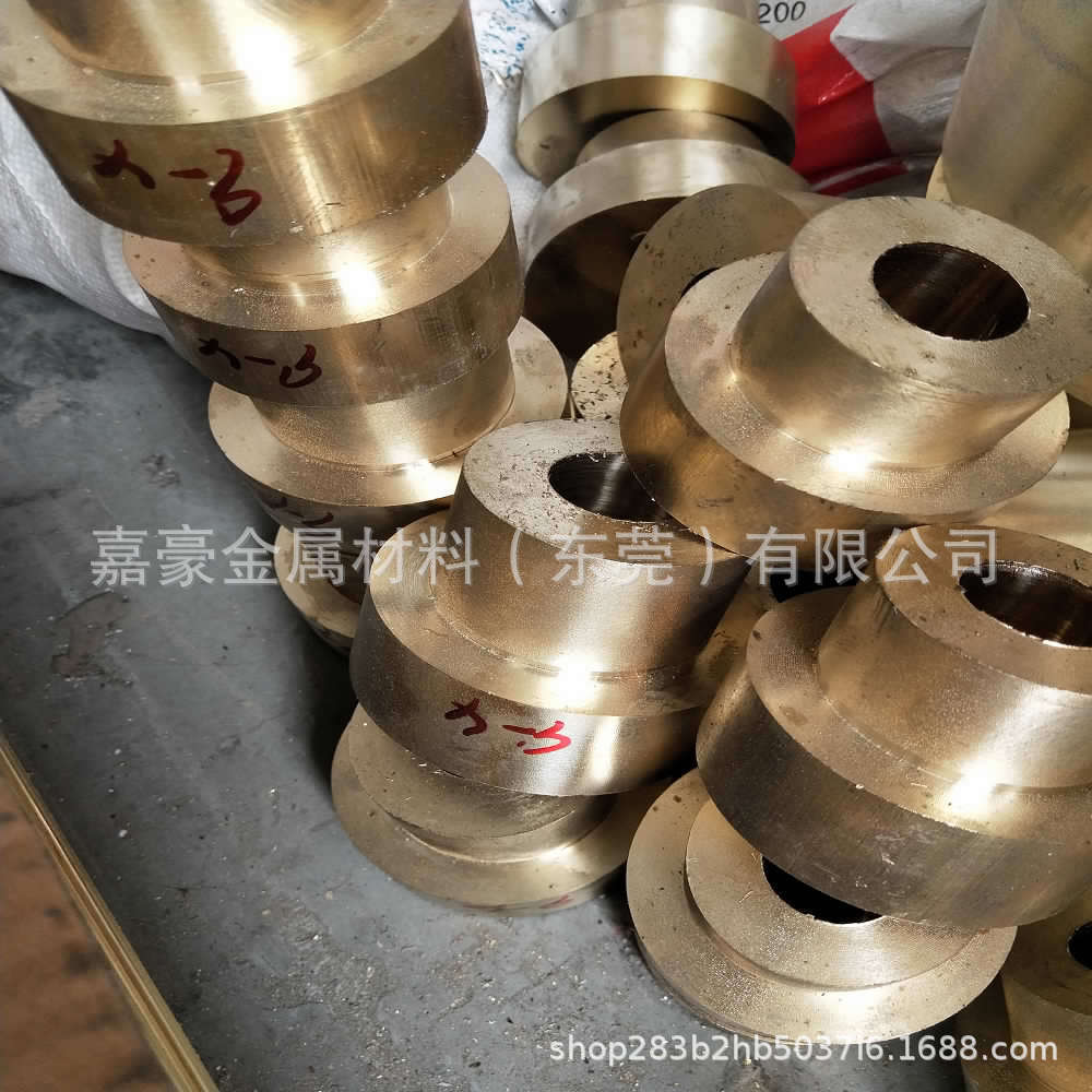 （绍兴）黄铜套精密大小锡青铜套车床铜套马达铜套薄壁黄铜衬套