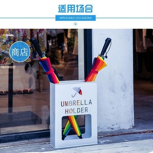 Commercial Iron Umbrella Stand, Simple Household Umbrella Storage Rack, Umbrella Bucket, School Hotel Sales Department Umbrella Storage
