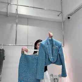 346 南油 W 含毛重工两件套套装 不退不换