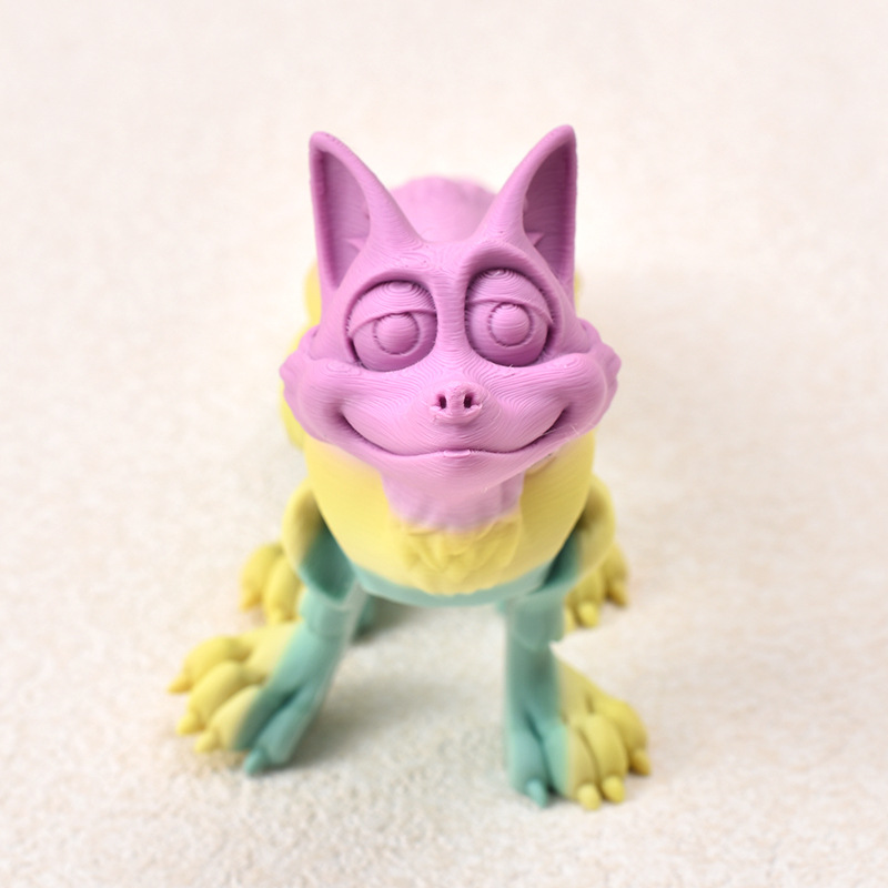 Ventas transfronterizas de juguetes de impresión 3D, animales de impresión 3D, adornos creativos, juguetes de dragón