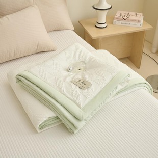 2025 New Knitted Diamond Jacquard Soybean Quilt Quilt Core Summer Quilt Air-Conditioned Quilt 1.5m Bed Quilt