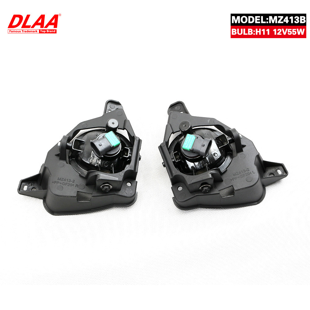 Aplicable a 10 / 11 / 12 / 13 / 14 modelo de dos compartimentos Mazda 2 conjunto de lámpara de niebla delantera M2 luz de viaje diurna luz de barra delantera