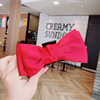 Black double-sided hair accessory for princess, crab pin with bow, advanced shark, South Korea, high-quality style