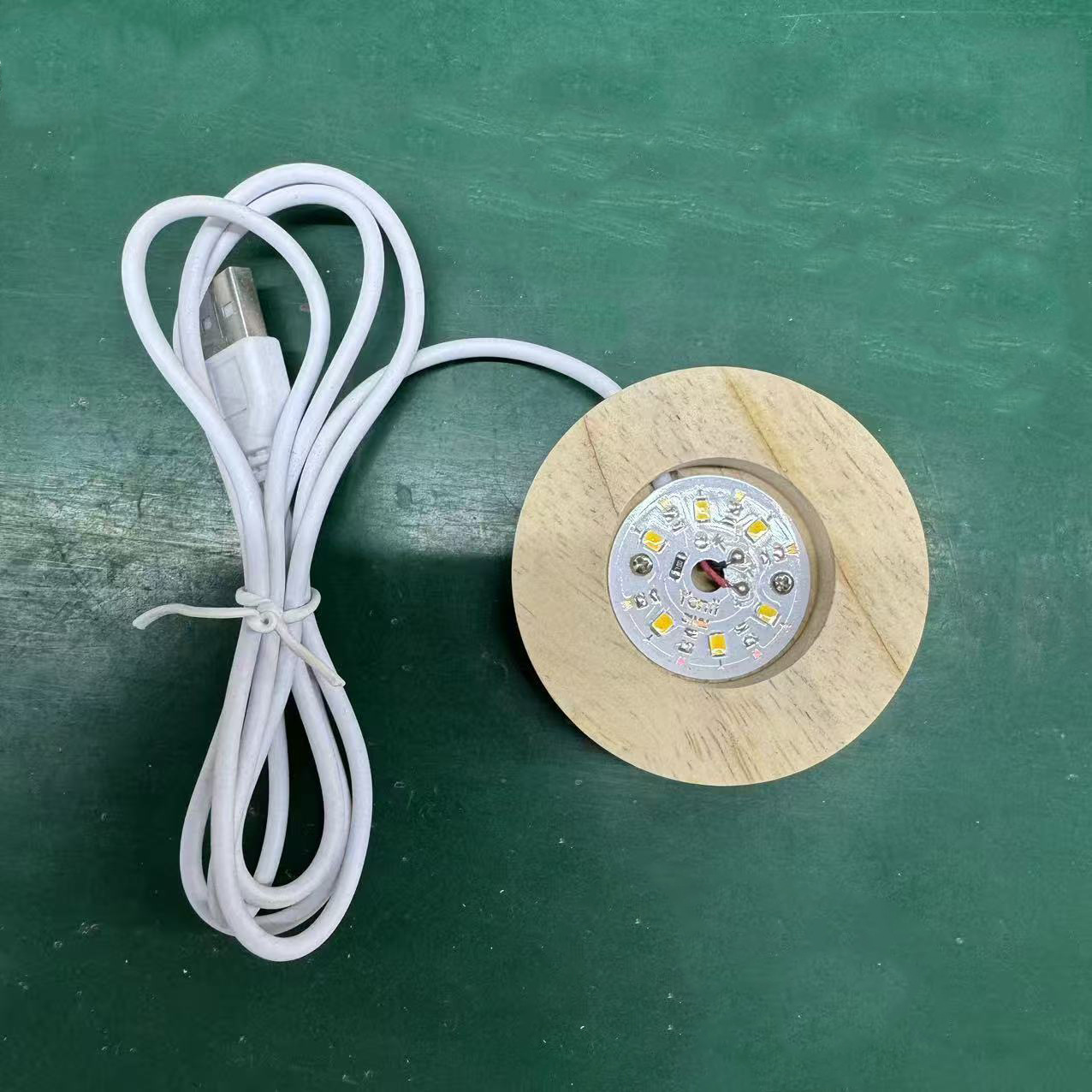 6CMled lámpara de madera maciza DIY celebridad de Internet luz nocturna interruptor lámpara de troncos base luminosa portalámparas de pantalla USB
