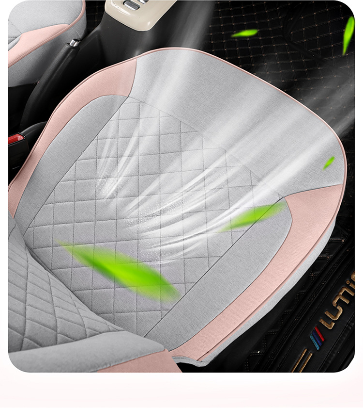 Changan Lumin Waxy Corn Cotton Linen Linen Seat Cover Four-Season Universal Car Seat Cushion Fully Surrounded Breathable Seat Cushion