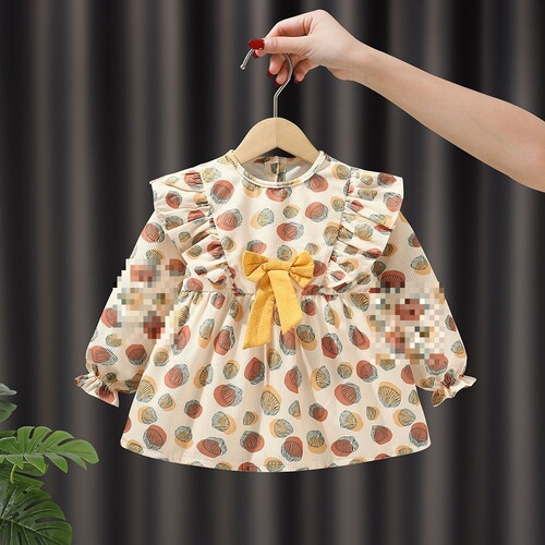 Baby Autumn/Winter Protective Waterproof and Stain-Resistant Apron for Eating, Baby Bib, Non-Fussy Outerwear Children's Cover-Up Clothing