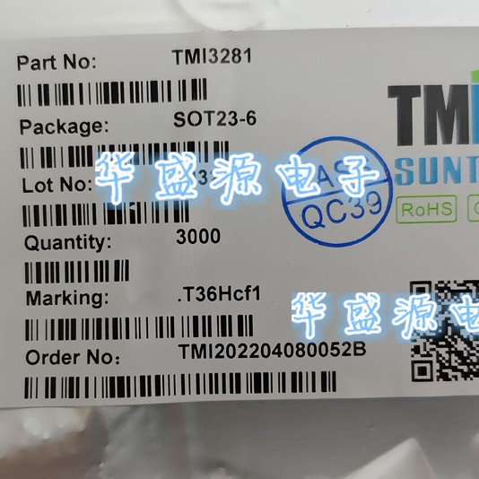 拓尔微原装 TMI3281 丝印 T36H SOT-23-6 DC-DC同步降压转换器IC