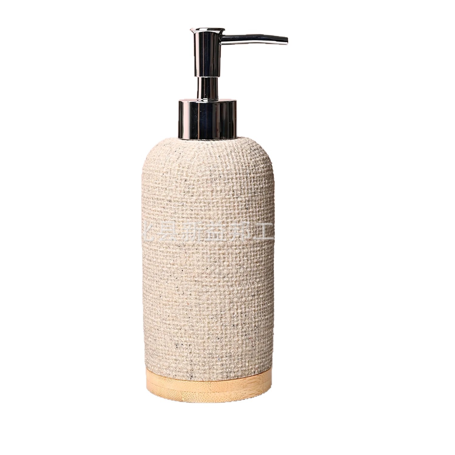 Fábrica de venta de resina de arena de lino textura botella de emulsión hotel transfronterizo baño desinfectante de manos champú jabón