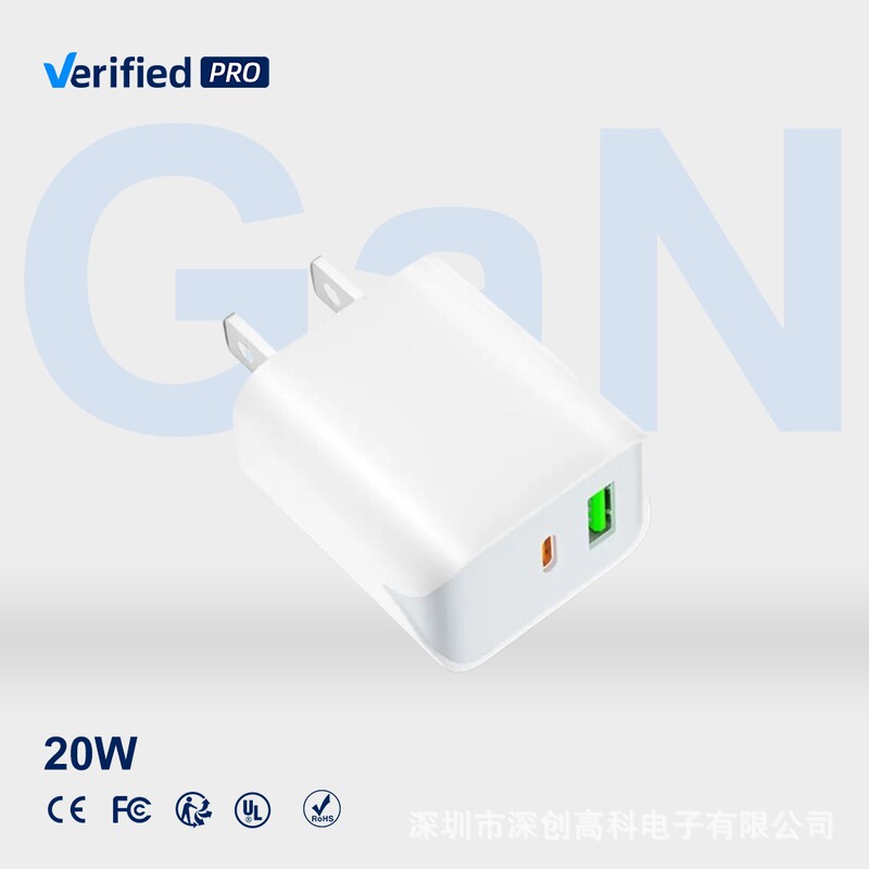 Typec Charger Pd Protocol Mobile Phone Charger Dual USB Port 20W Smart Pd Mobile Wall Charging