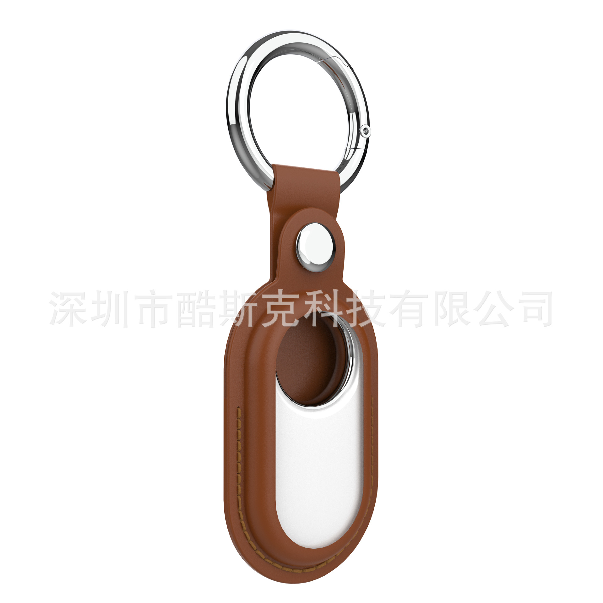 Adecuado para Samsung SmartTag2 funda protectora Samsung anti-perdida localizador cuero medio bolso llavero funda protectora