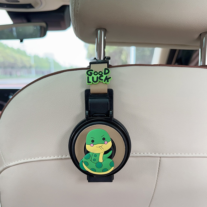 Car cup holder/beverage holder, FAW Multifunctional 2-in-1 Rear - cup-holderhook-2-in-1-beige-snake
