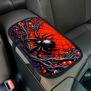 Factory direct sales, cross-border best-selling car armrest cushion with fun patterns, sponge car interior accessories, car center console