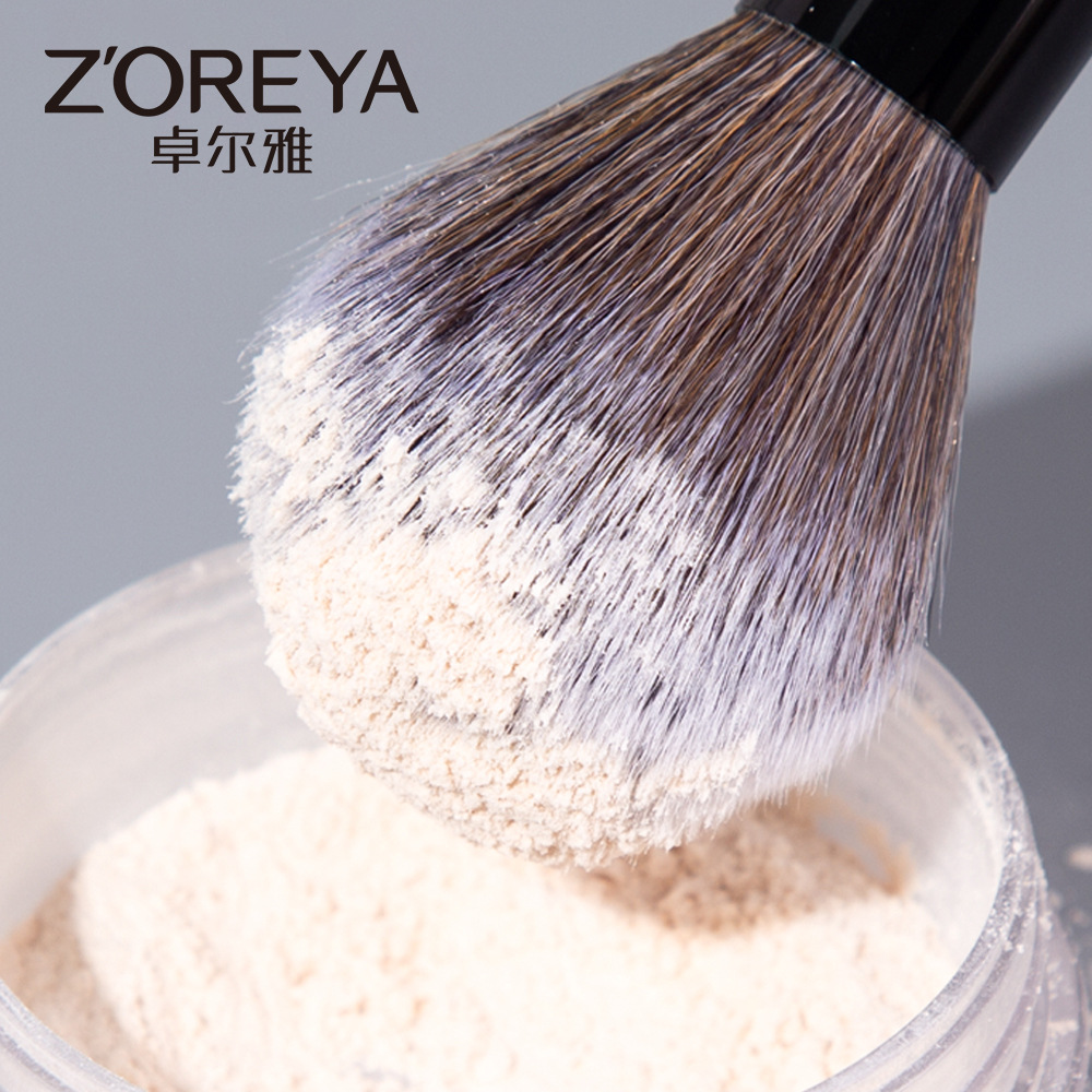 Zhuolya transfronteriza nuevo negro corrector sombra de ojos polvo suelto herramientas de belleza traje clásico 18 pinceles de maquillaje conjunto completo