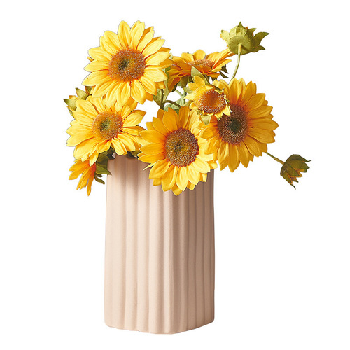 Nordic minimalist modern ceramic vase living room coffee table TV stand bedroom sample room decoration piece artificial flower decoration