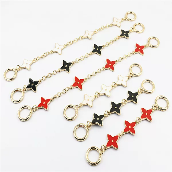 Luggage hardware accessories metal jewelry key chain glue drop four-leaf clover pendant small pendant clothing hardware accessories