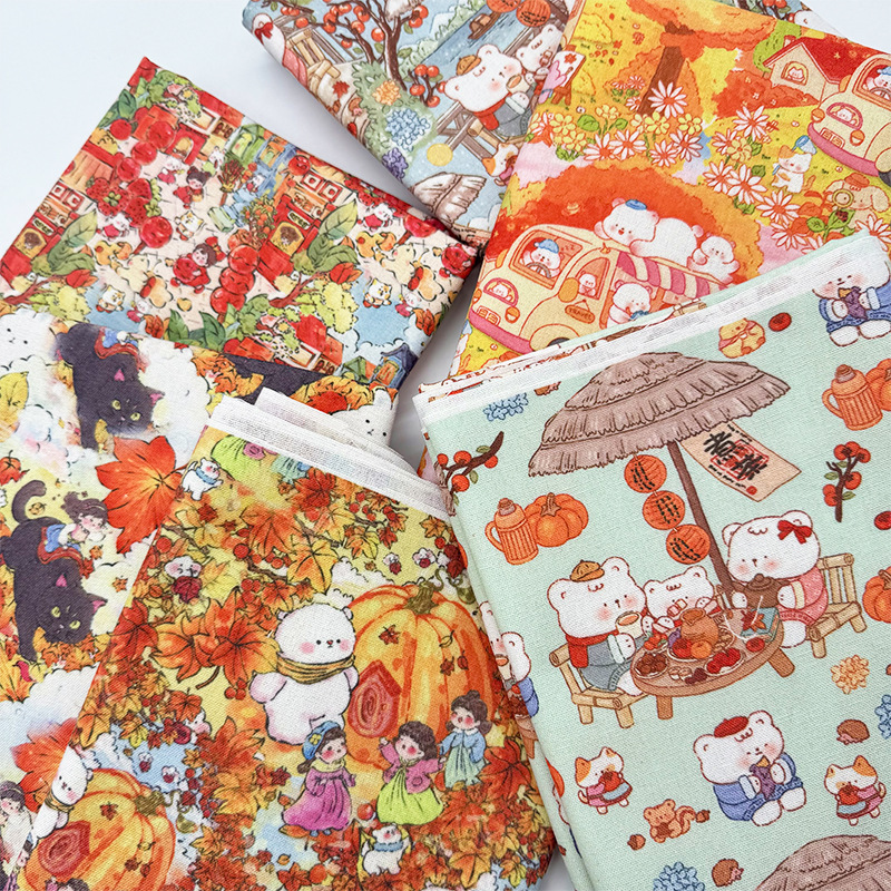 Cartoon Soup Dumpling Illustration Printed Fabric, Encrypted Cotton and Linen Fabric for Decoration, DIY Tablecloth Material, Door Curtain, Handmade Fabric Pieces Cartoon Soup Dumpling Illustration Printed Fabric, Encrypted Cotton and Linen Fabric for Decoration, DIY Tablecloth Material, Door Curtain, Handmade Fabric Pieces