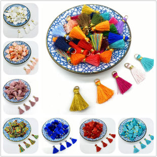 2cm Long Mini Handmade Looped Tassel DIY Accessories Ancient Style Earrings Hair Accessories Material Pendant Pendant