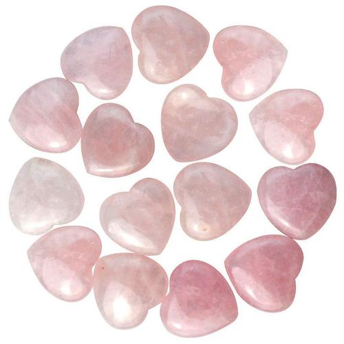2cm natural stone powder crystal heart-shaped gemstone heart-shaped natural stone crystal raw material high-quality palm stone crystal