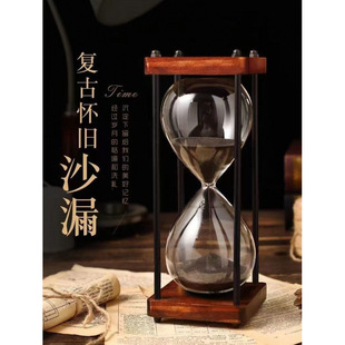 Retro Timing Hourglass Anti-Fall Student Kidsren Half-Hour 60-Minute Handmade Creative Home Decoration Gift Ornaments