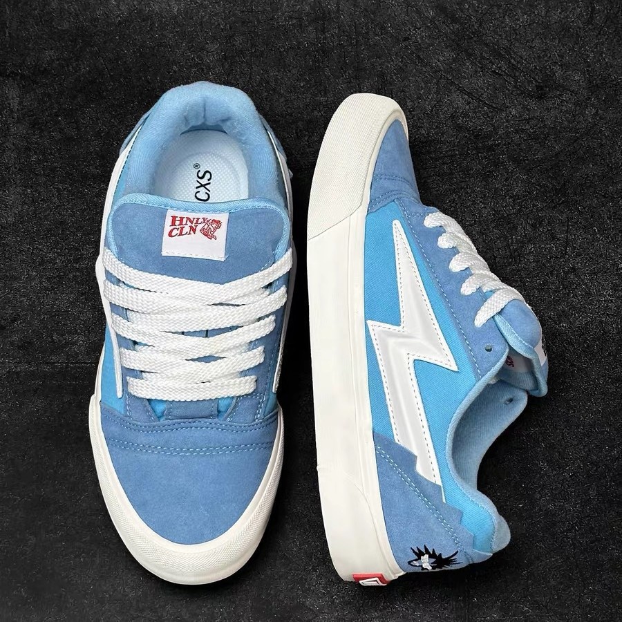 Pareja azul cielo relámpago skate zapatos de moda para hombres y mujeres zapatos casuales de moda para hombres y mujeres zapatos deportivos para estudiantes