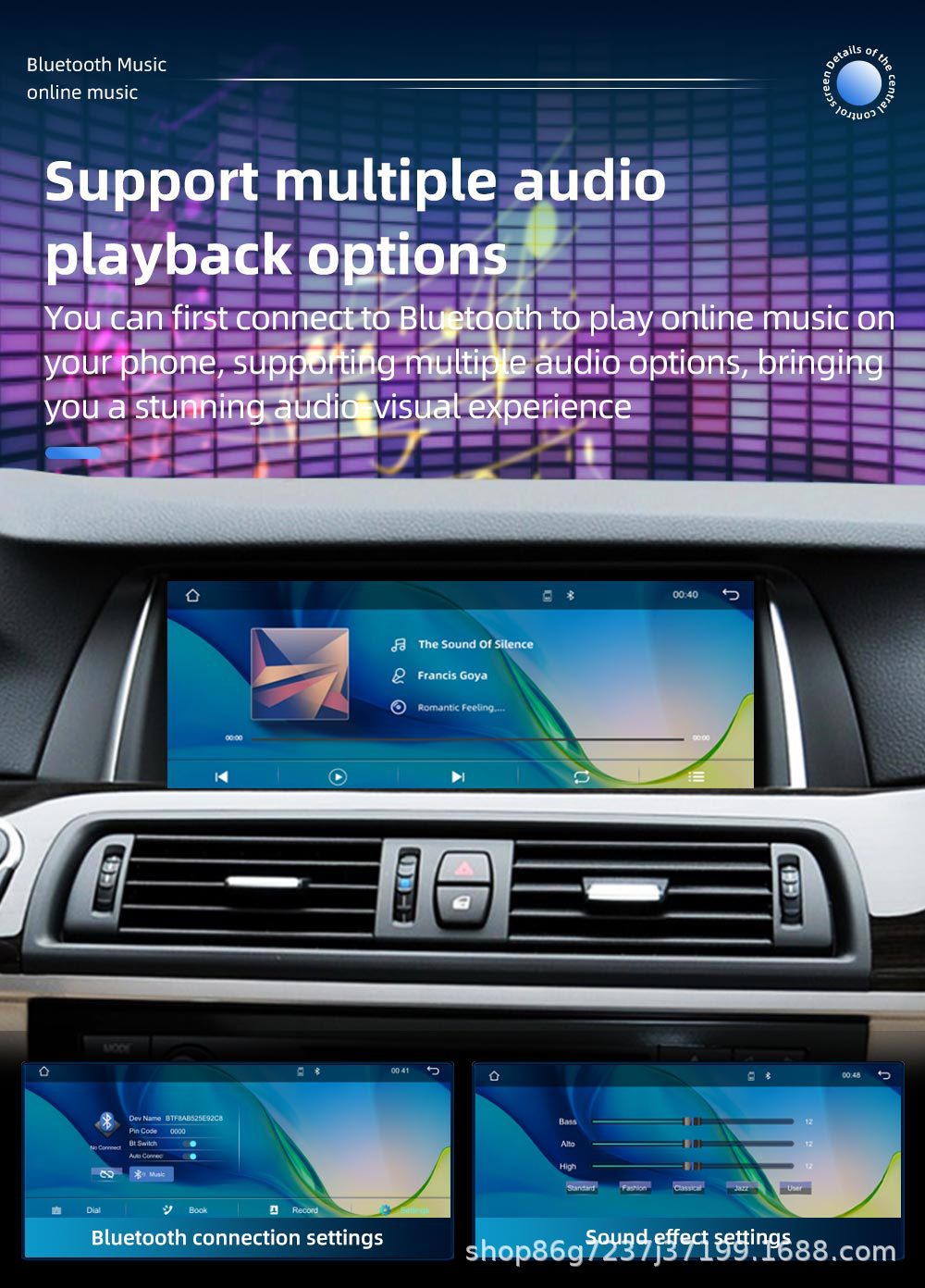 Suitable for Bmw 5 Series F10 10.25inch Car Navigation Central Control All-In-One Player Carplay Navigation