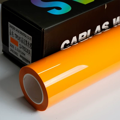 Clothing Protection — Auto Color Change Film - crystal-mclaren-orange-152m15m